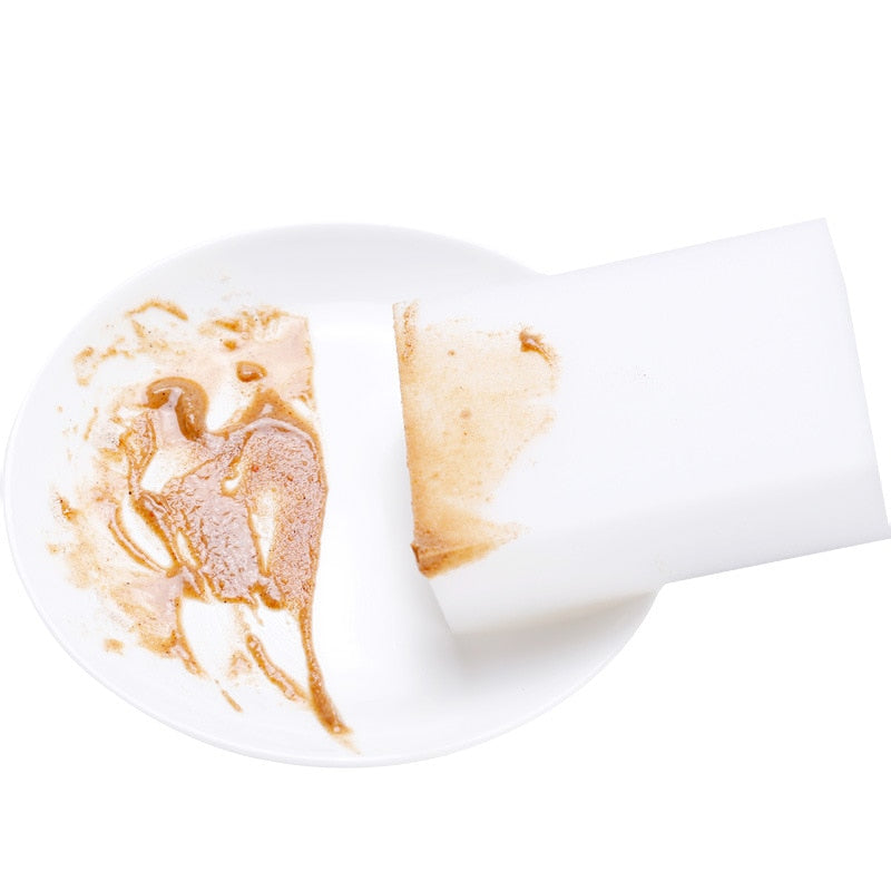 100 Pc Melamine Sponge Eraser For Kitchen, Bathroom, Etc