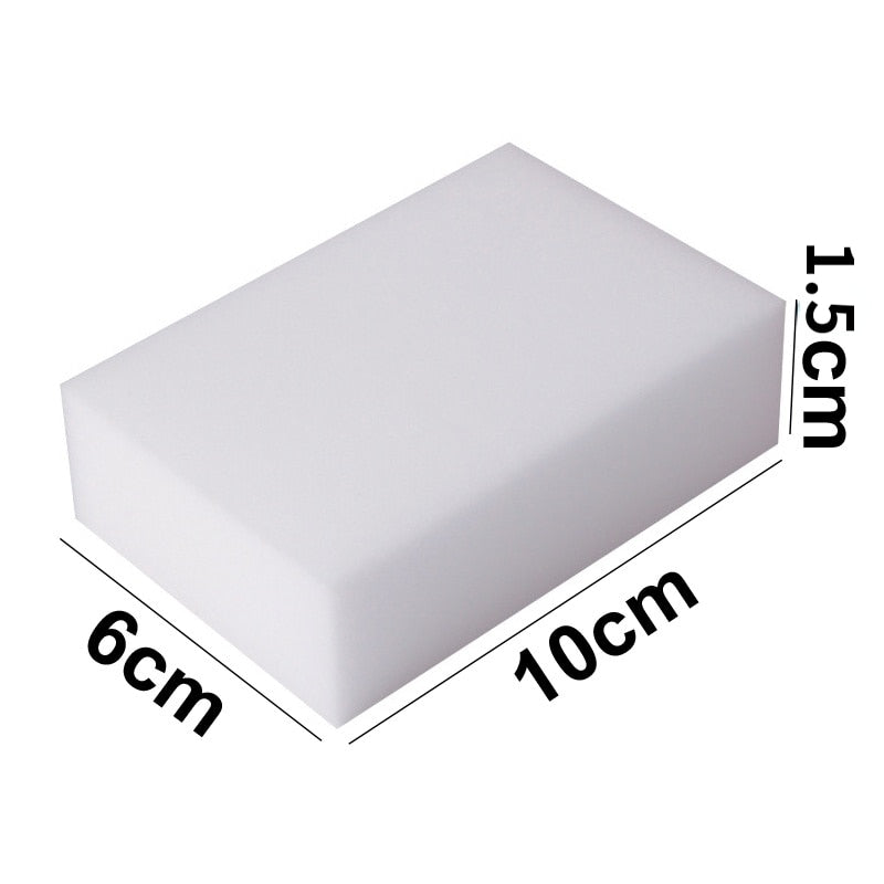 100 Pc Melamine Sponge Eraser For Kitchen, Bathroom, Etc